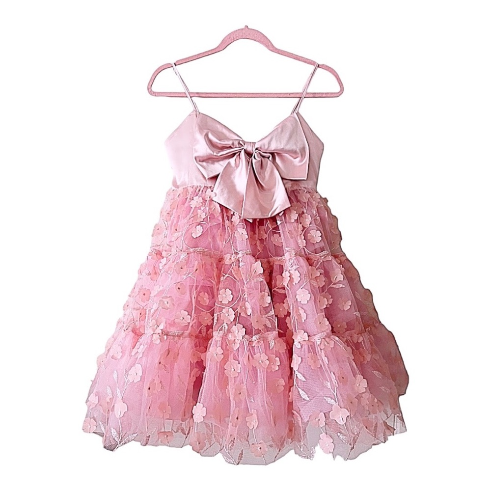 Dolls Kill Sugar Thrillz Pink Perfectly Poised Babydoll Dress size Small